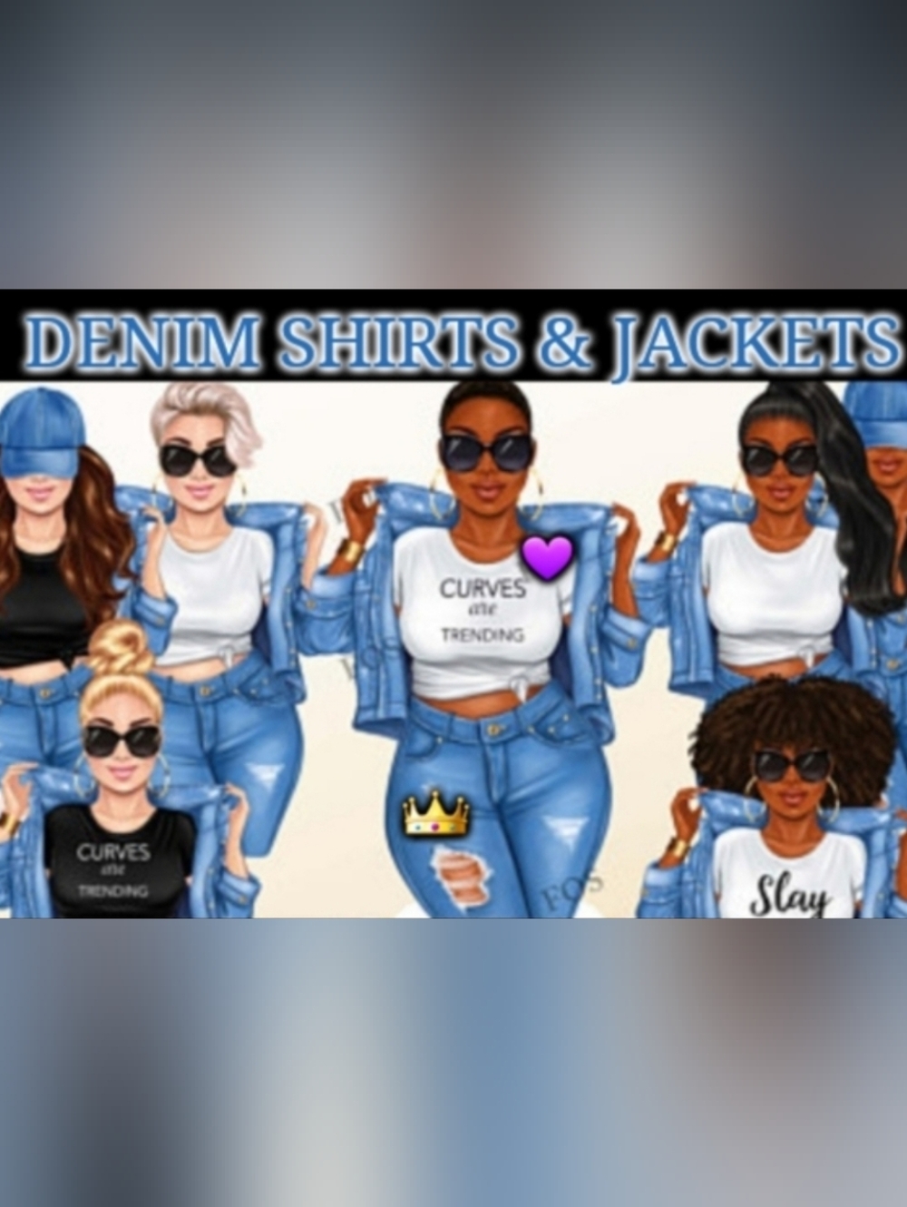 👑Denim Shirts & Jackets 💜